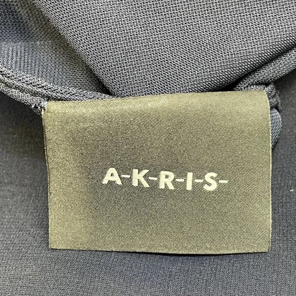 NEW AKRIS Women's Sheer Long Sleeve Dress with Liner Size 8 | Navy - Picture 5 of 6